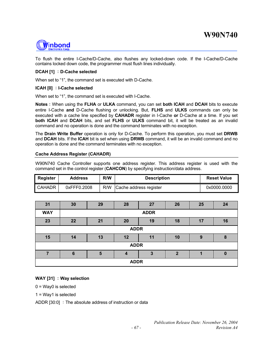 Rainbow Electronics W90N740 User Manual | Page 71 / 219