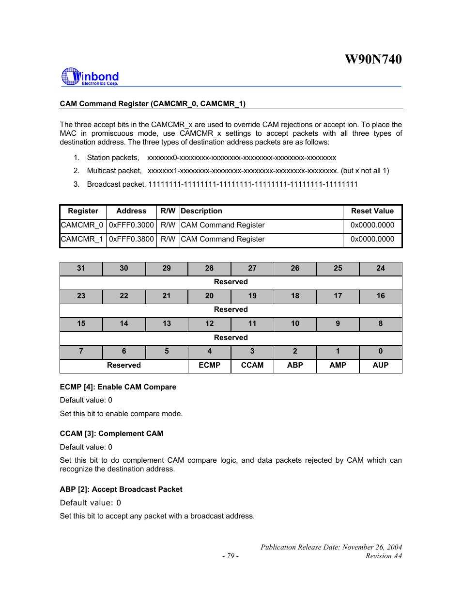 Rainbow Electronics W90N740 User Manual | Page 83 / 219