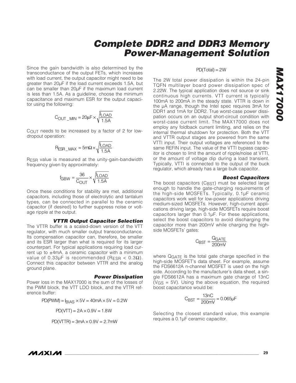 Rainbow Electronics MAX17000 User Manual | Page 29 / 31