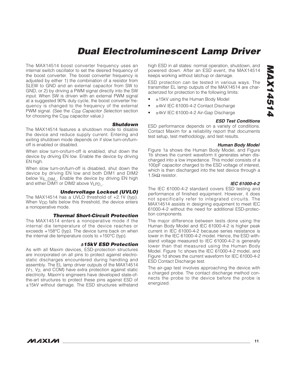 Rainbow Electronics MAX14514 User Manual | Page 11 / 14