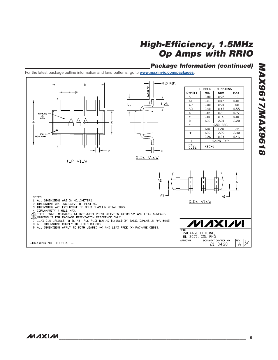 Rainbow Electronics MAX9618 User Manual | Page 9 / 10