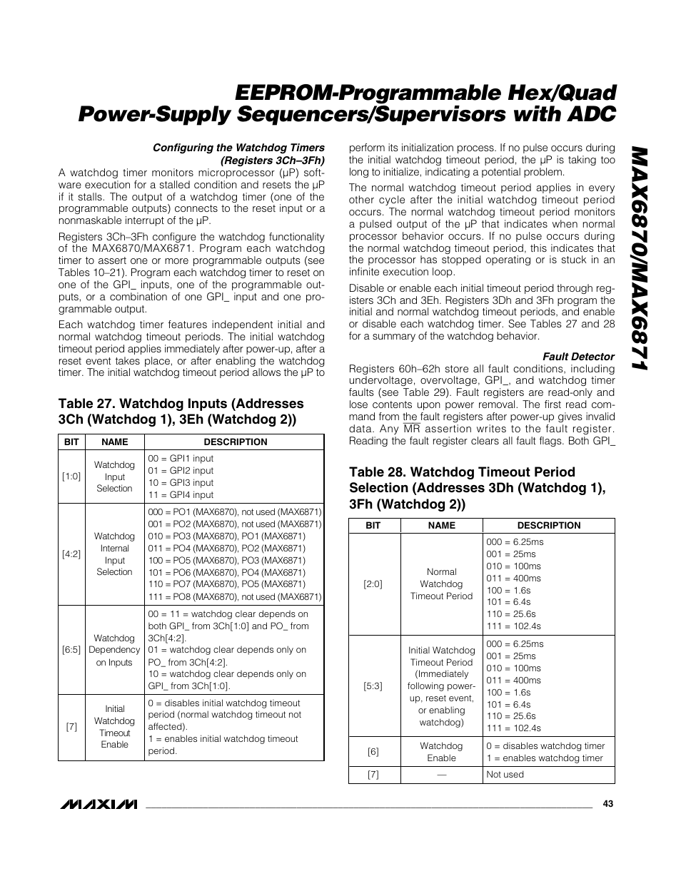 Rainbow Electronics MAX6871 User Manual | Page 43 / 51