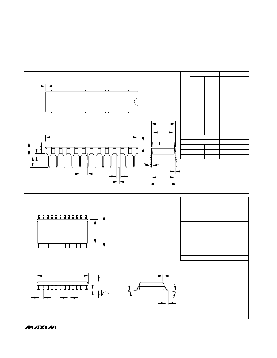 Package information, Pin plastic dual-in-line (narrow) package, Pin plastic small-outline package | Rainbow Electronics MX7847 User Manual | Page 11 / 12