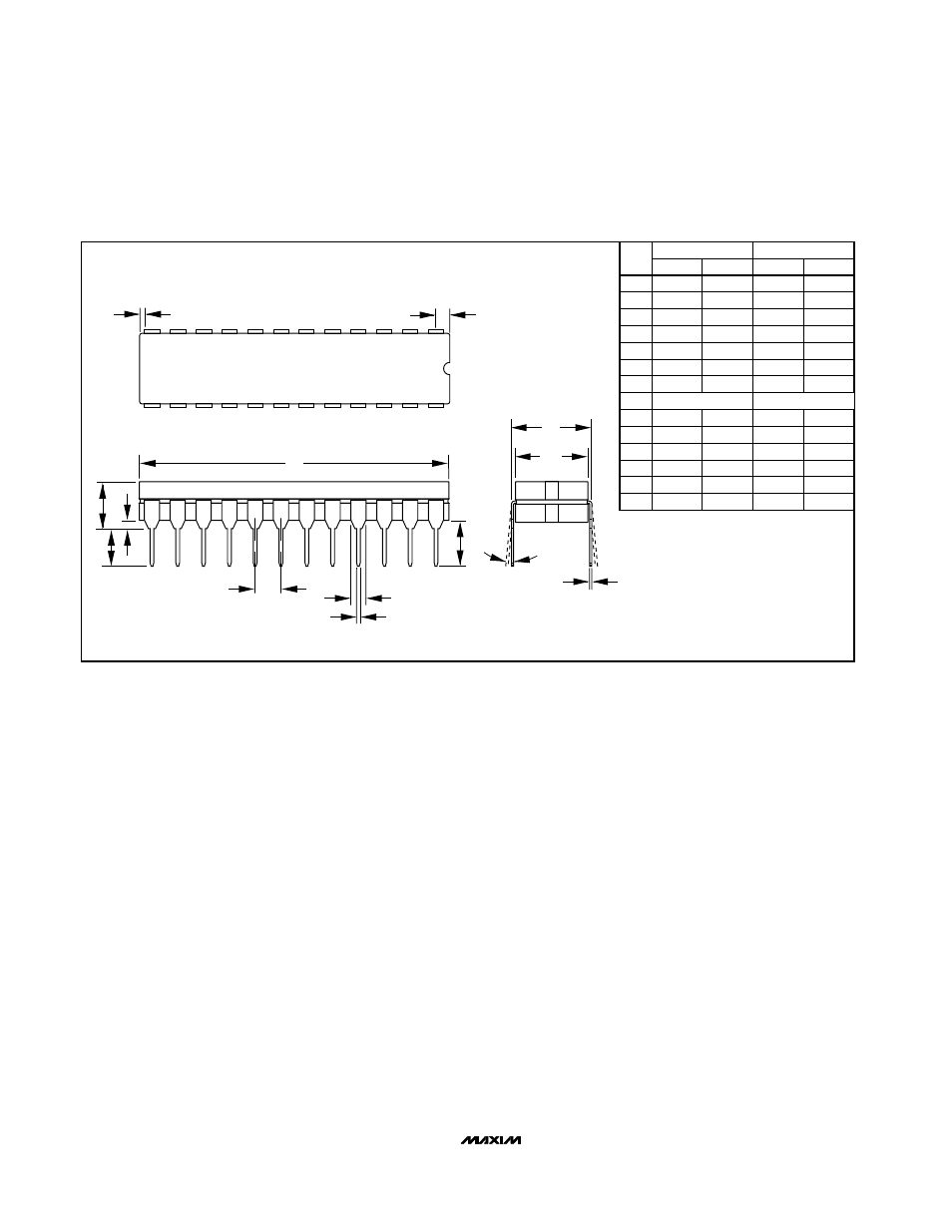 Package information (continued), Pin ceramic dual-in-line (narrow) package | Rainbow Electronics MX7847 User Manual | Page 12 / 12
