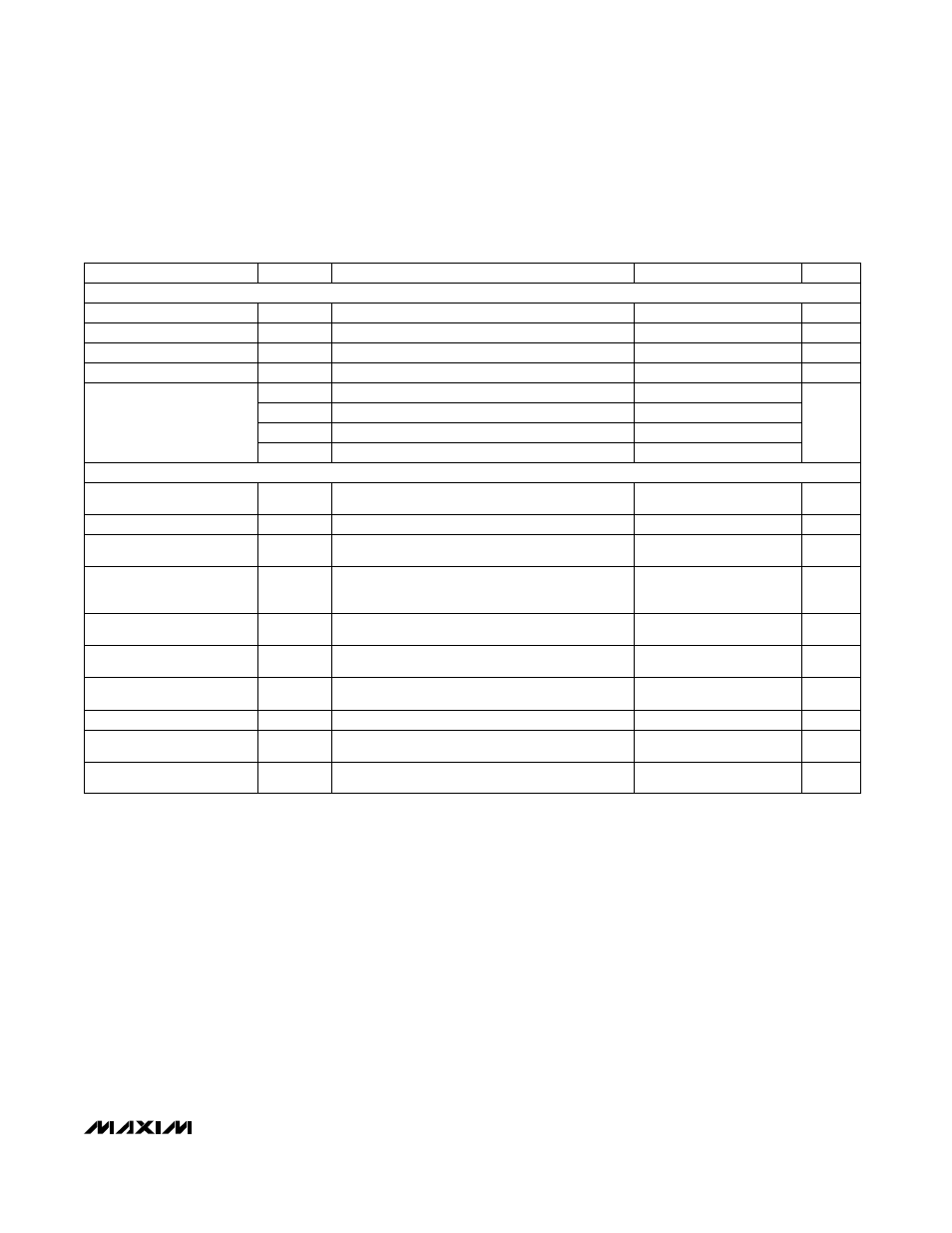 Electrical characteristics (continued) | Rainbow Electronics MX7847 User Manual | Page 3 / 12