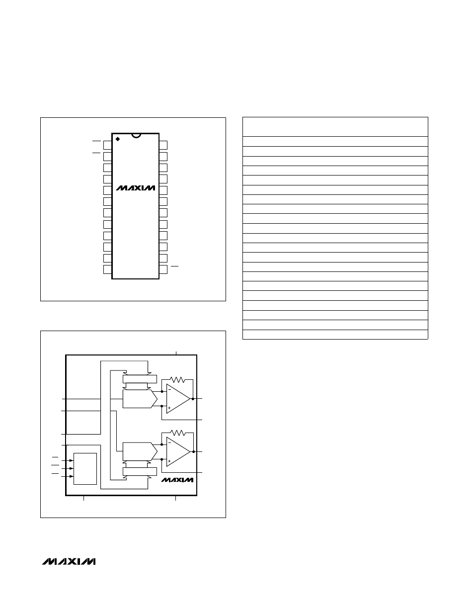 Pin configurations, Typical operating circuits, Ordering information | Continued) | Rainbow Electronics MX7847 User Manual | Page 9 / 12