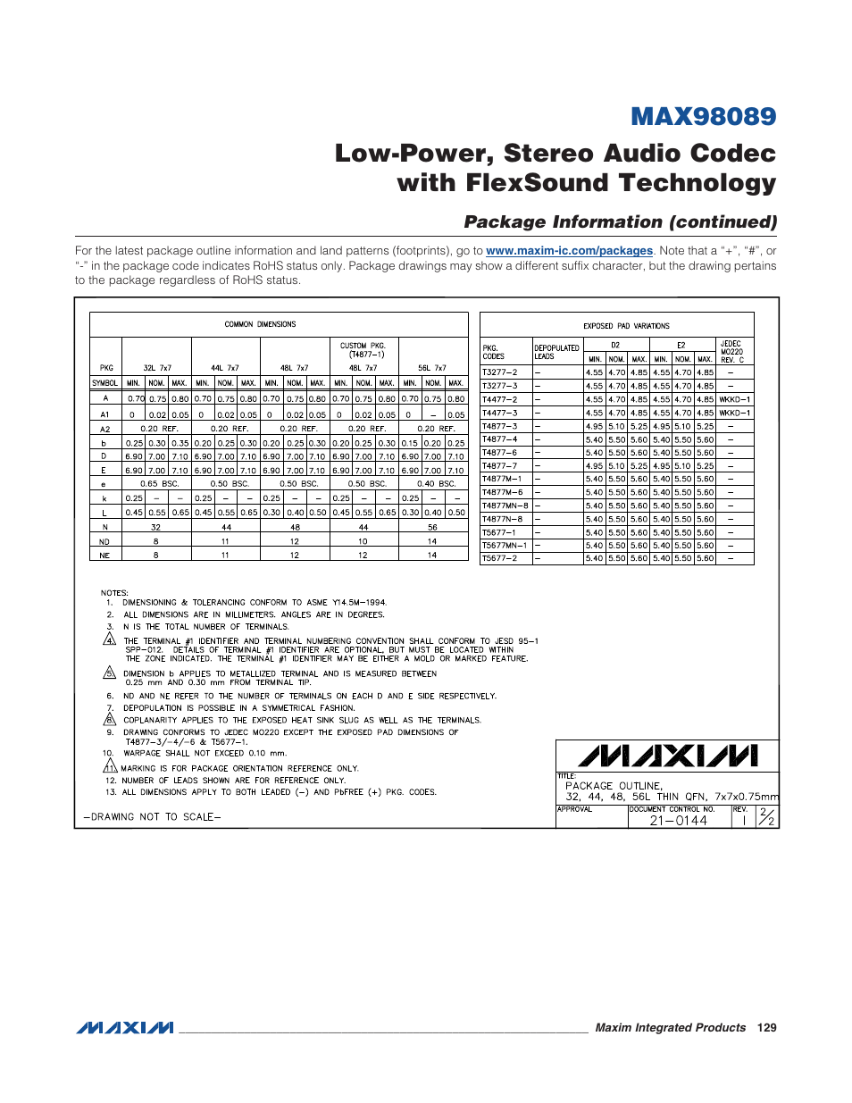 Rainbow Electronics MAX98089 User Manual | Page 129 / 131