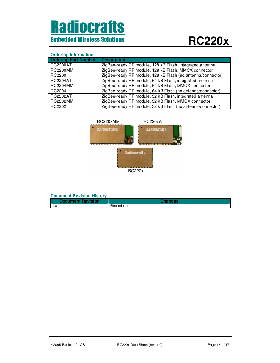 Rc220x | Rainbow Electronics RC2200 User Manual | Page 16 / 17