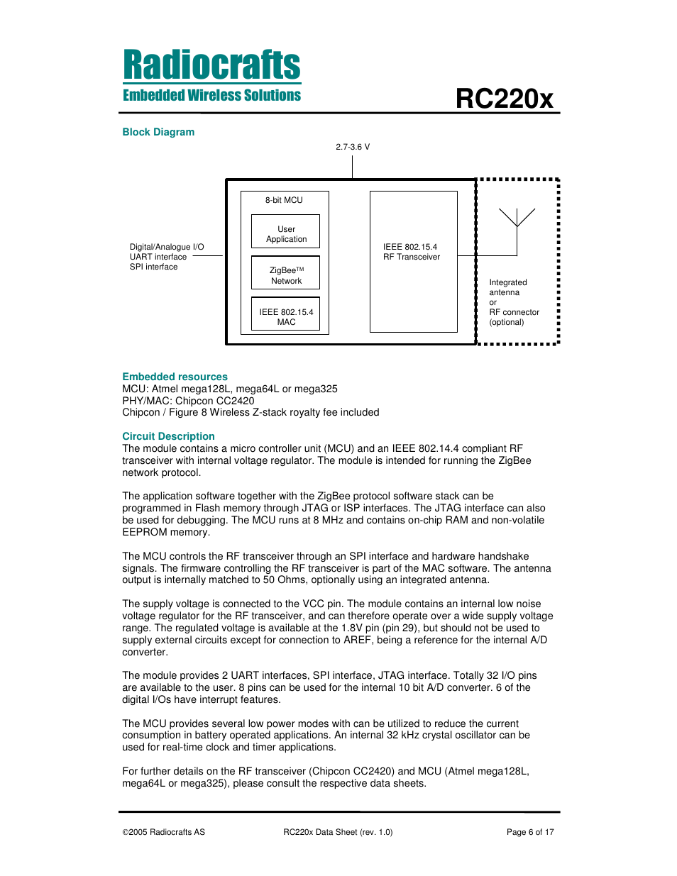 Rc220x | Rainbow Electronics RC2200 User Manual | Page 6 / 17