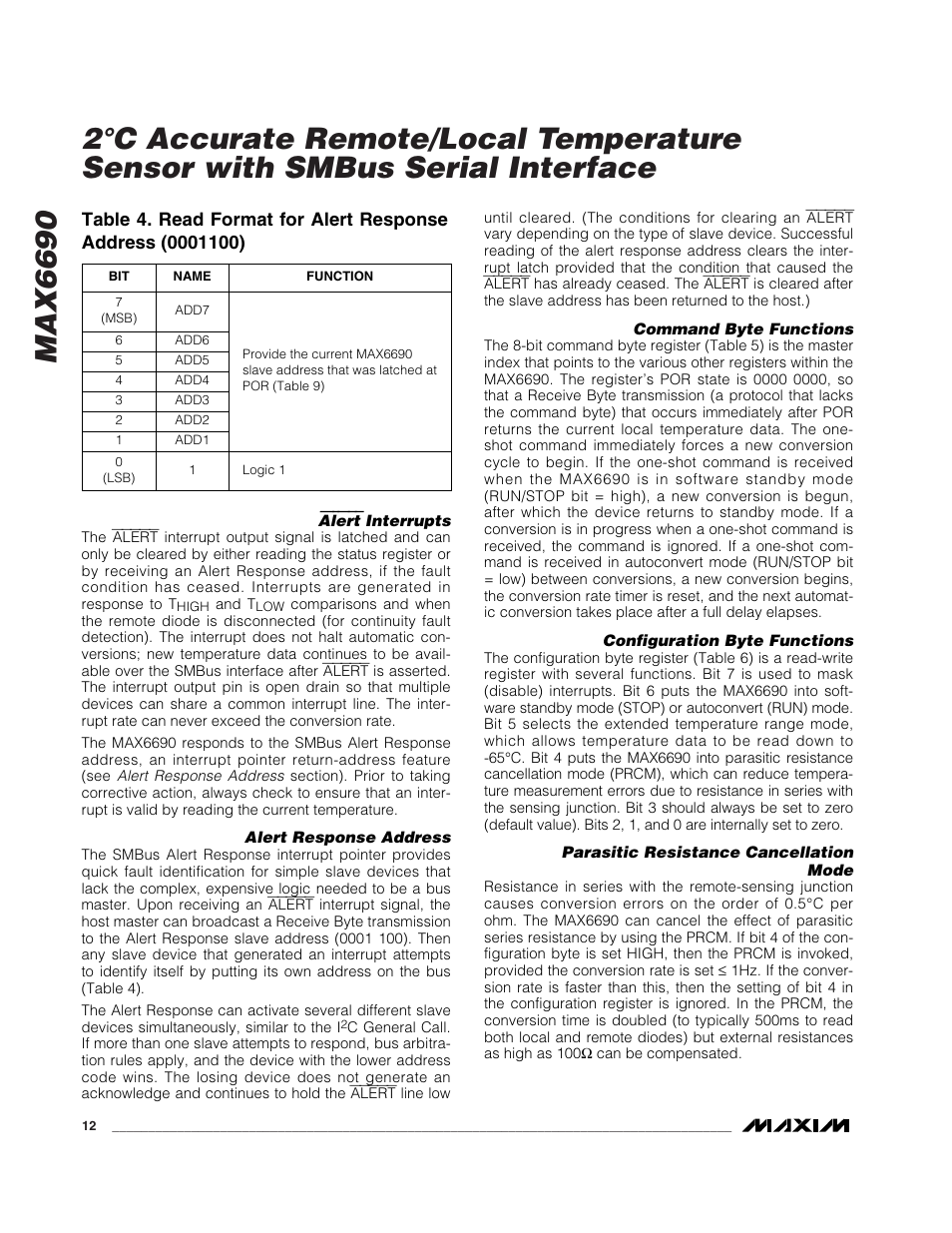 Rainbow Electronics MAX6690 User Manual | Page 12 / 16