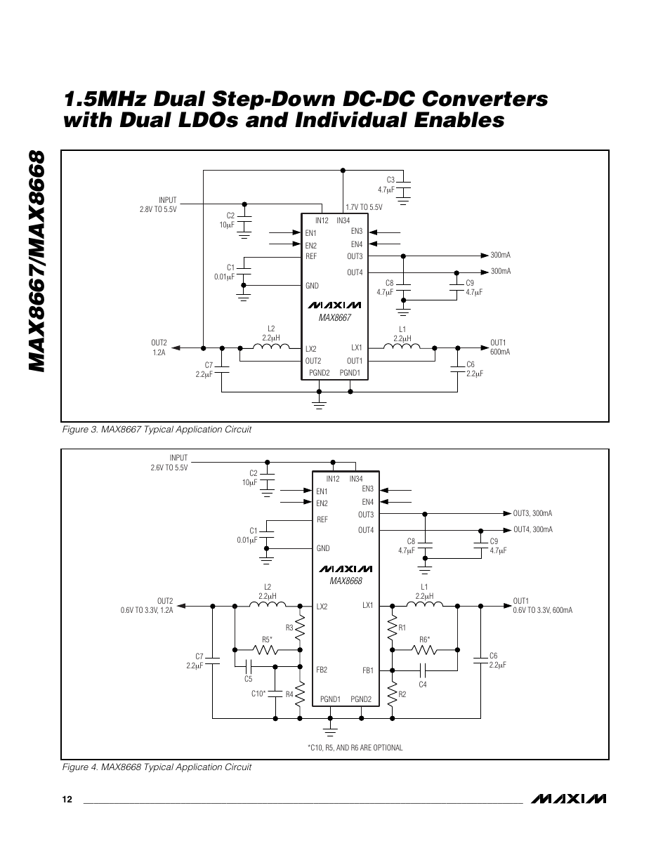 Rainbow Electronics MAX8668 User Manual | Page 12 / 18