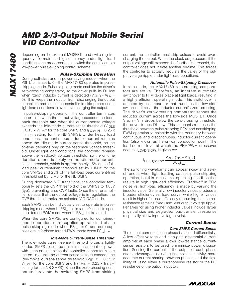 Rainbow Electronics MAX17480 User Manual | Page 30 / 48