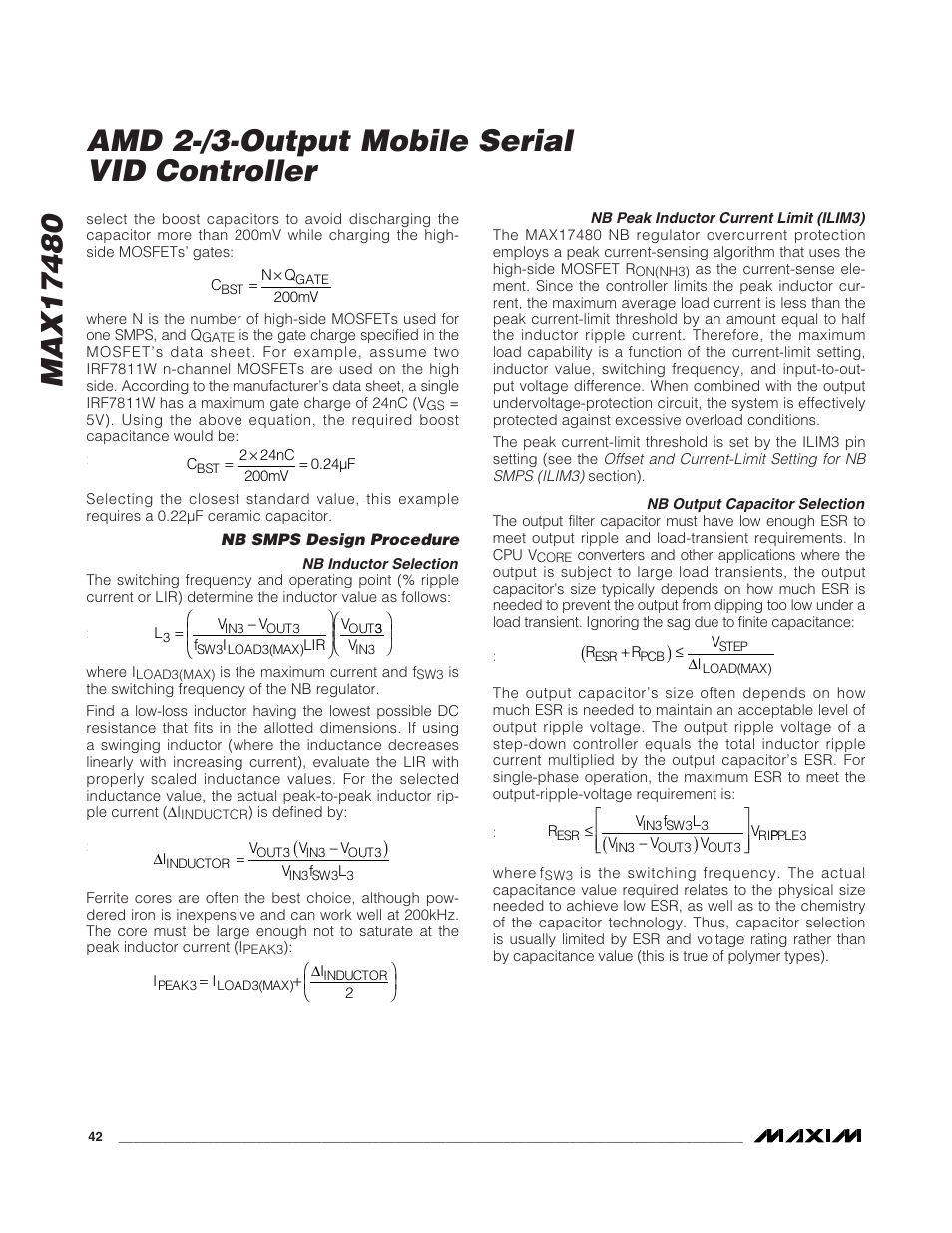 Rainbow Electronics MAX17480 User Manual | Page 42 / 48