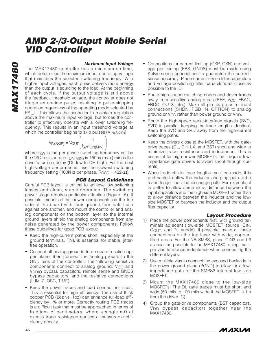 Rainbow Electronics MAX17480 User Manual | Page 46 / 48