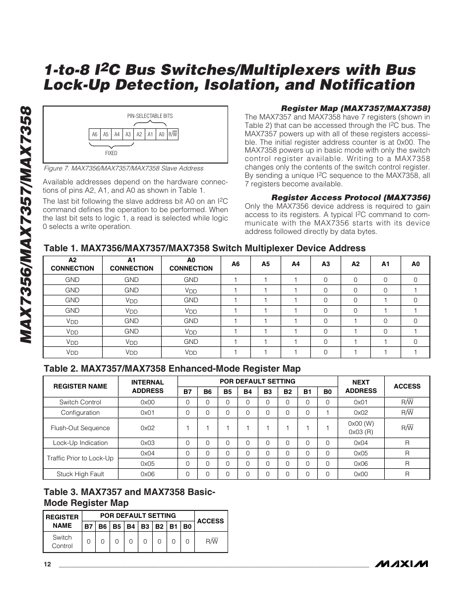 Rainbow Electronics MAX7358 User Manual | Page 12 / 22