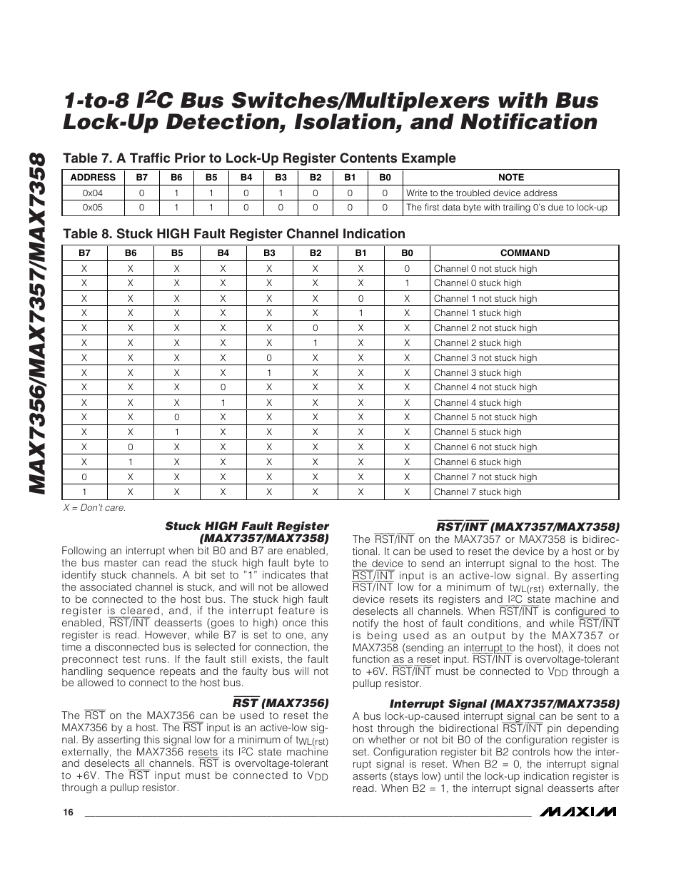 Rainbow Electronics MAX7358 User Manual | Page 16 / 22