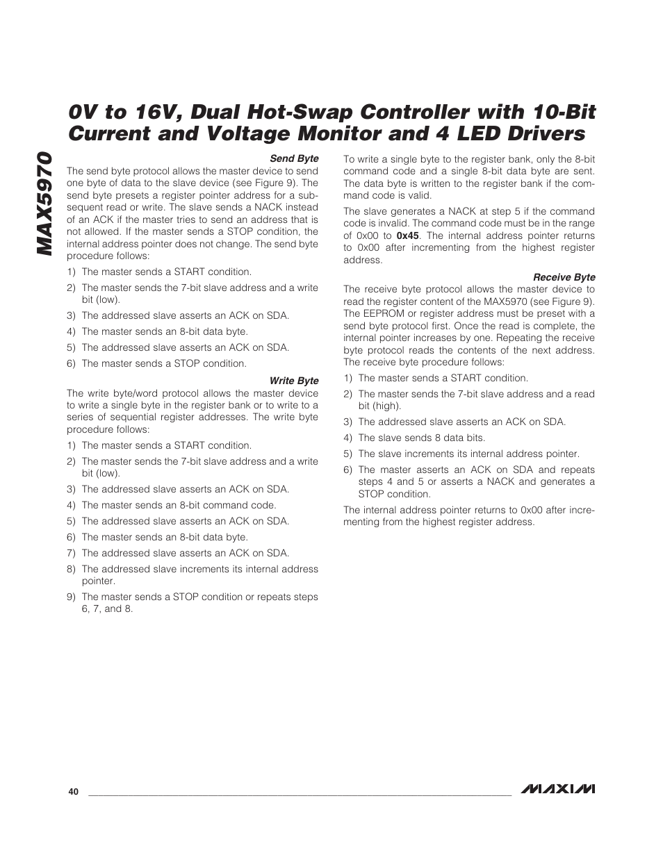Rainbow Electronics MAX5970 User Manual | Page 40 / 41