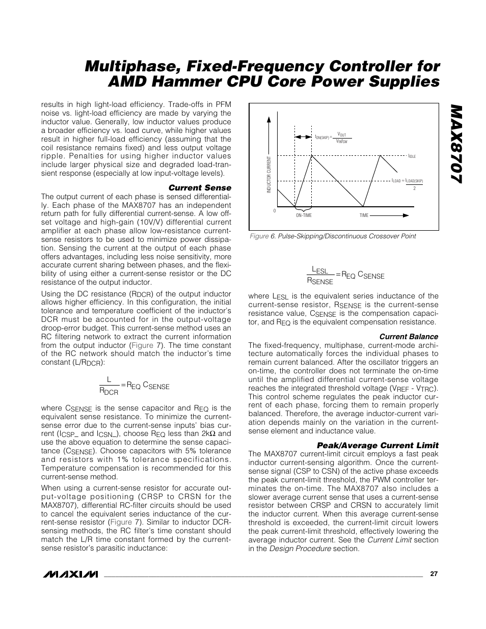 Rainbow Electronics MAX8707 User Manual | Page 27 / 37