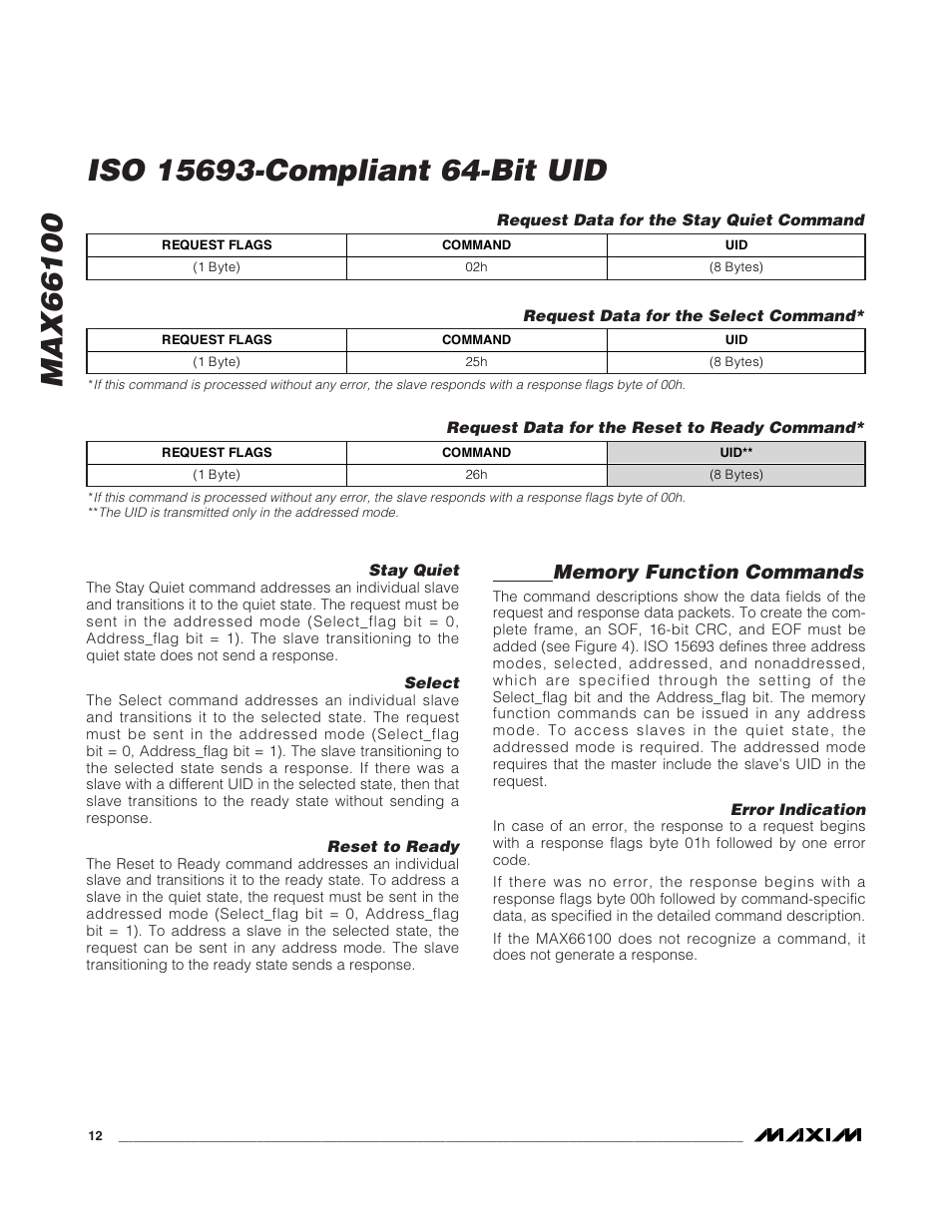 Rainbow Electronics MAX66100 User Manual | Page 12 / 16