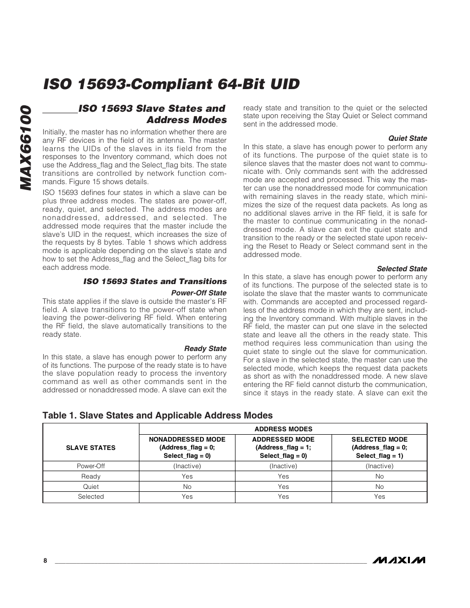 Rainbow Electronics MAX66100 User Manual | Page 8 / 16