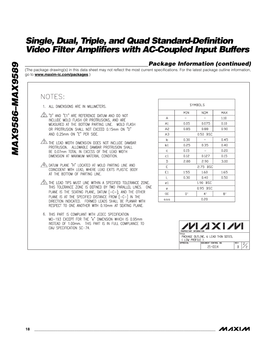 Rainbow Electronics MAX9589 User Manual | Page 18 / 24