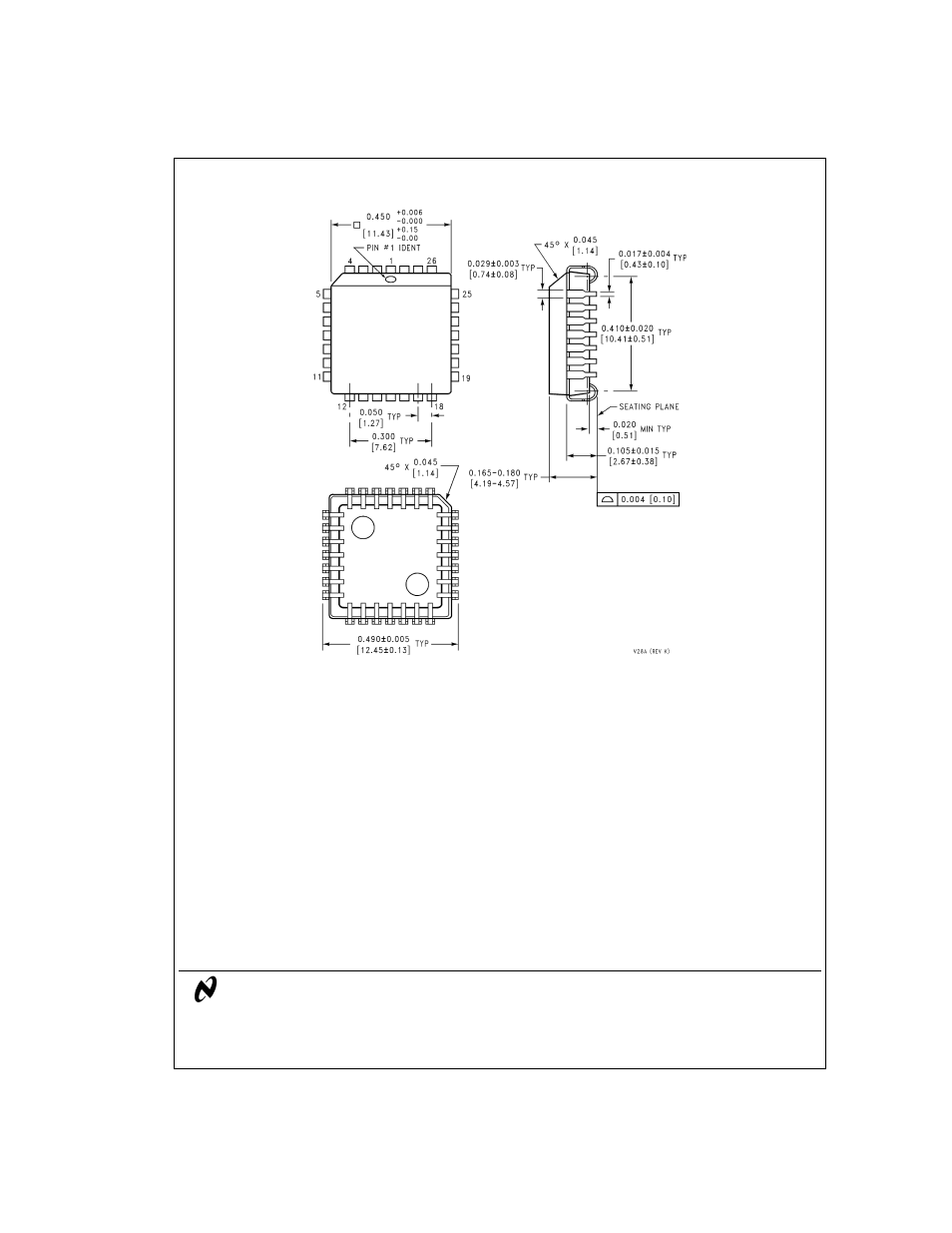 Physical dimensions | Rainbow Electronics ADC0809 User Manual | Page 14 / 14