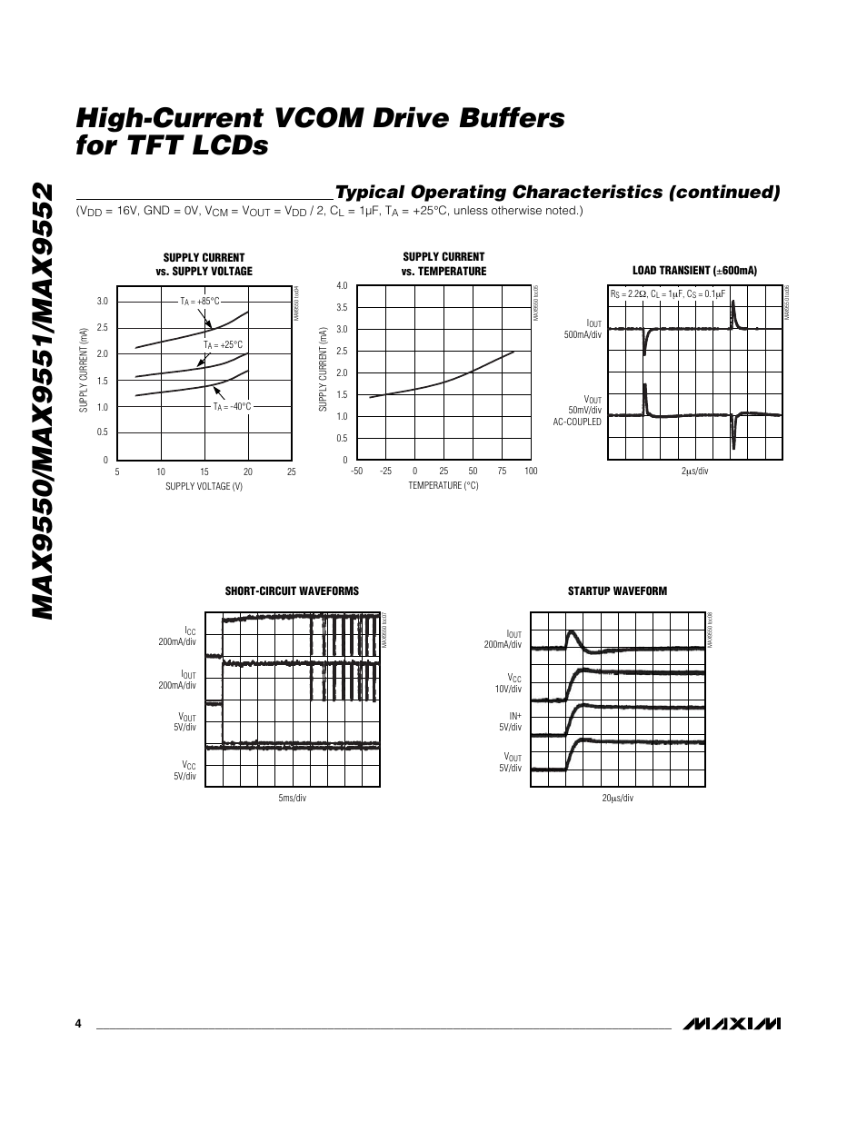 Typical operating characteristics (continued) | Rainbow Electronics MAX9552 User Manual | Page 4 / 12