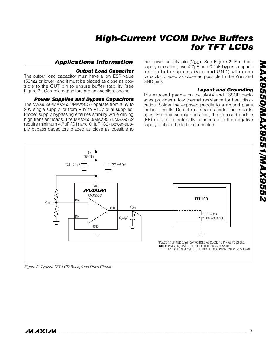 Applications information | Rainbow Electronics MAX9552 User Manual | Page 7 / 12