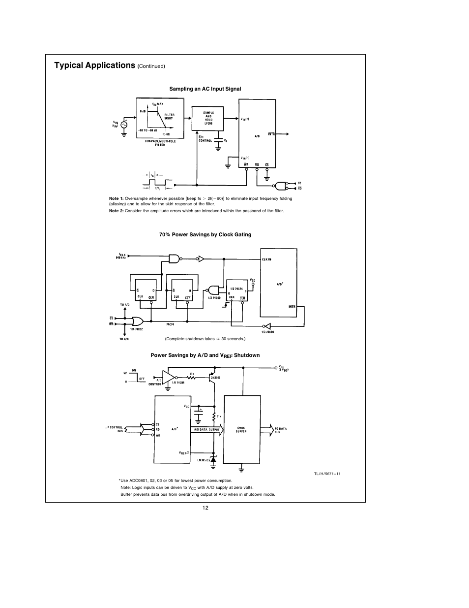 Typical applications | Rainbow Electronics АDC0805 User Manual | Page 12 / 36