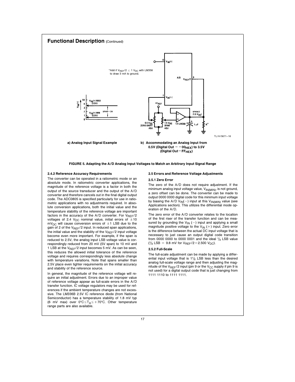 Functional description | Rainbow Electronics АDC0805 User Manual | Page 17 / 36