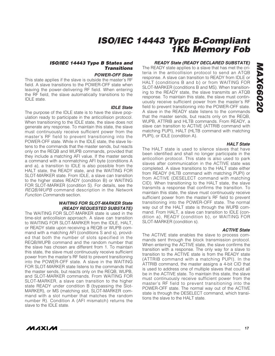 Rainbow Electronics MAX66020 User Manual | Page 17 / 25
