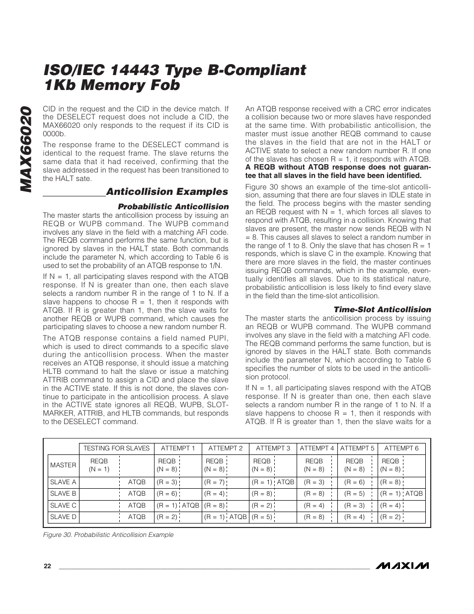Anticollision examples | Rainbow Electronics MAX66020 User Manual | Page 22 / 25