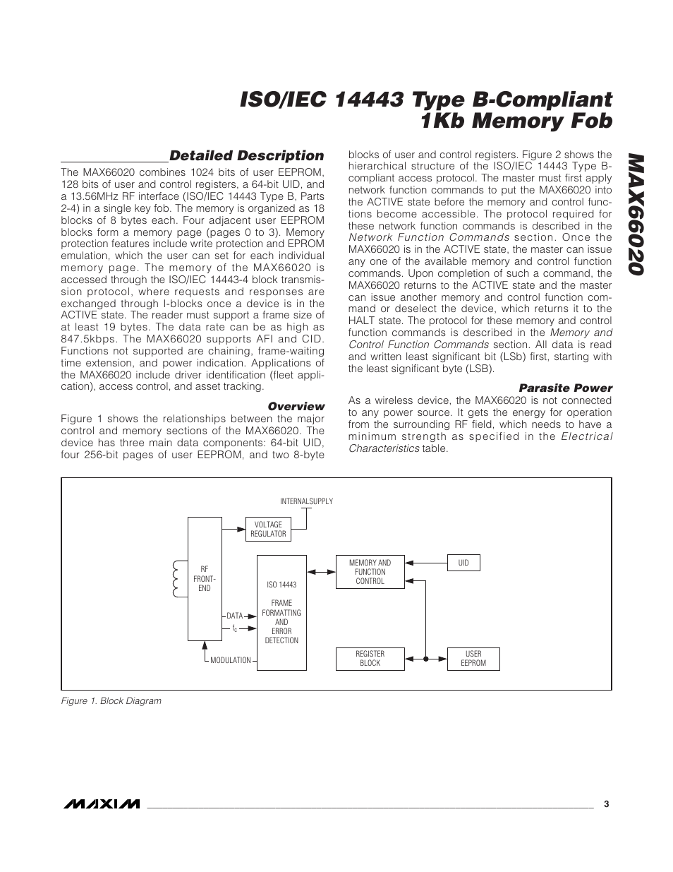 Detailed description | Rainbow Electronics MAX66020 User Manual | Page 3 / 25