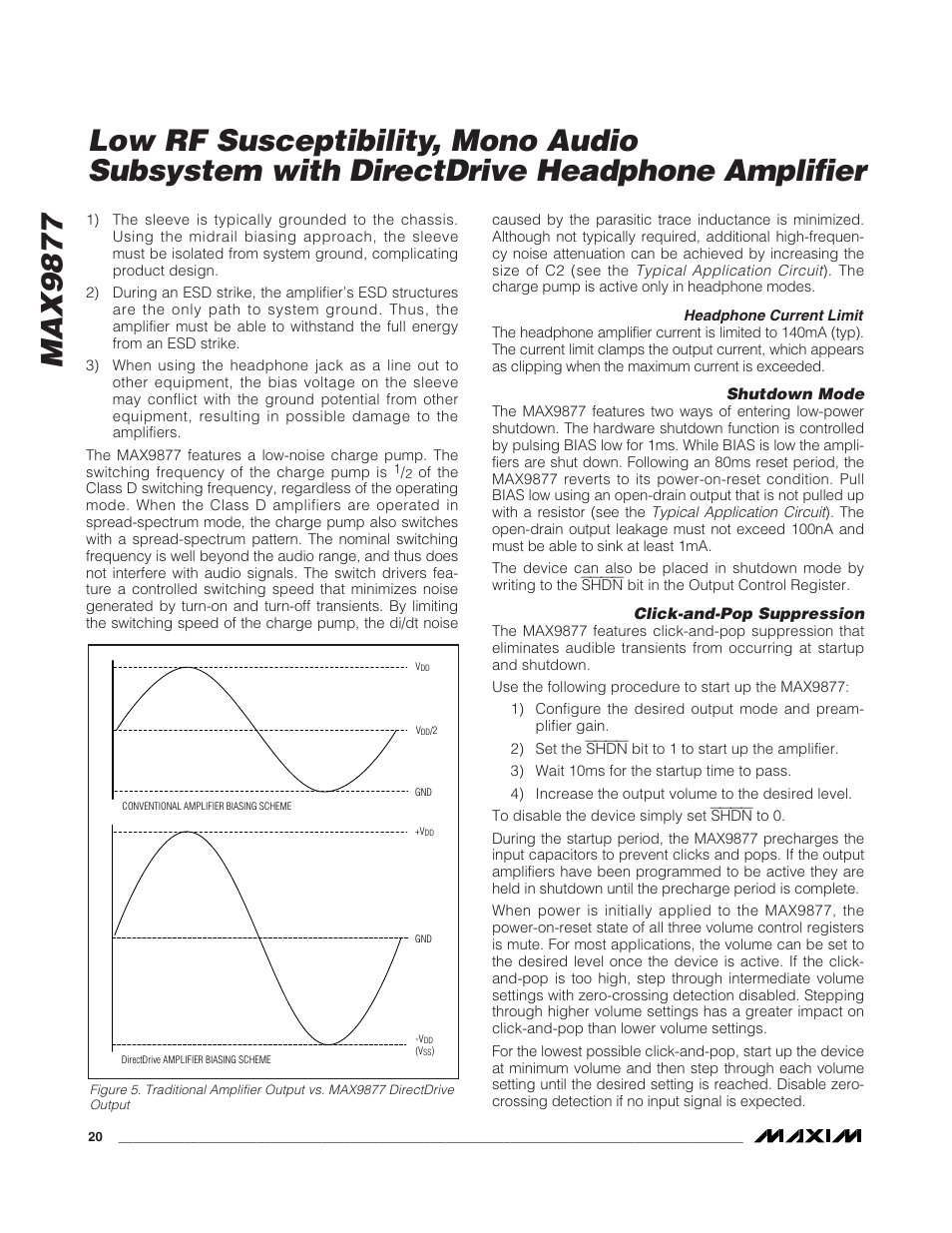 Rainbow Electronics MAX9877 User Manual | Page 20 / 30