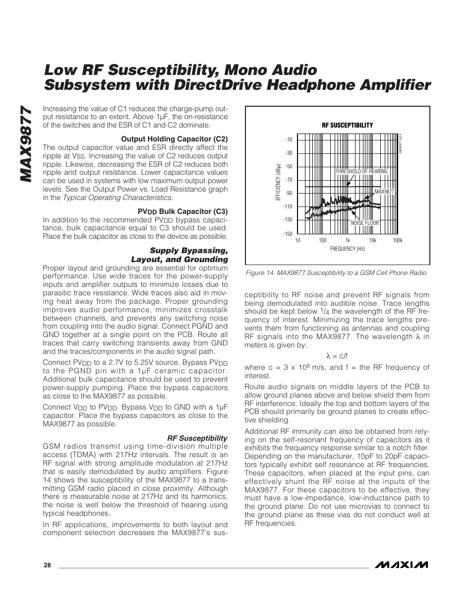 Rainbow Electronics MAX9877 User Manual | Page 28 / 30