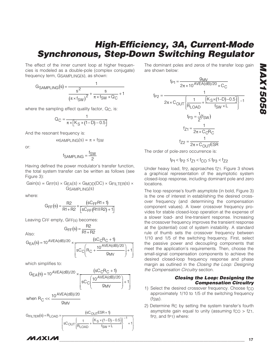 Rainbow Electronics MAX15058 User Manual | Page 17 / 21