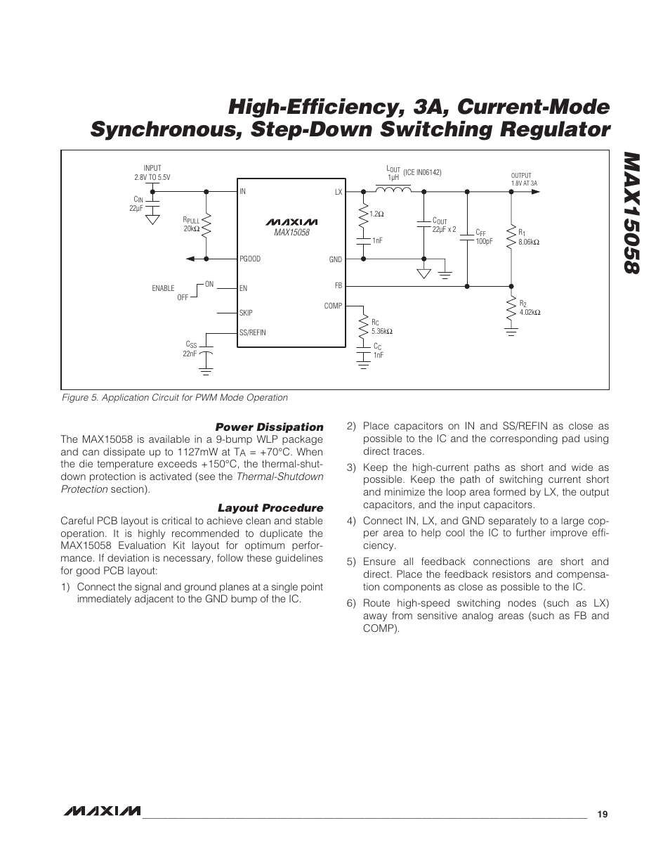 Rainbow Electronics MAX15058 User Manual | Page 19 / 21