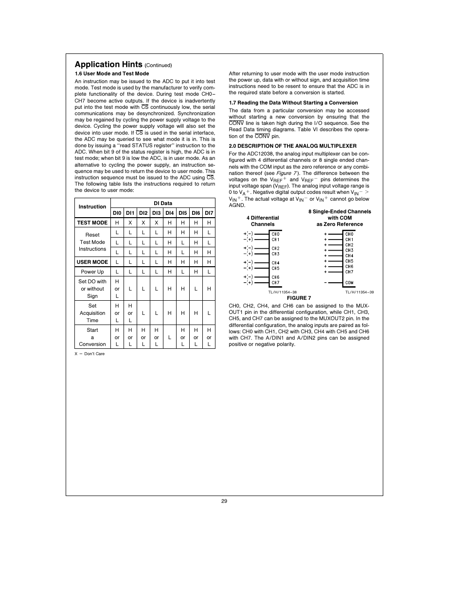 Application hints | Rainbow Electronics ADC12038 User Manual | Page 29 / 42