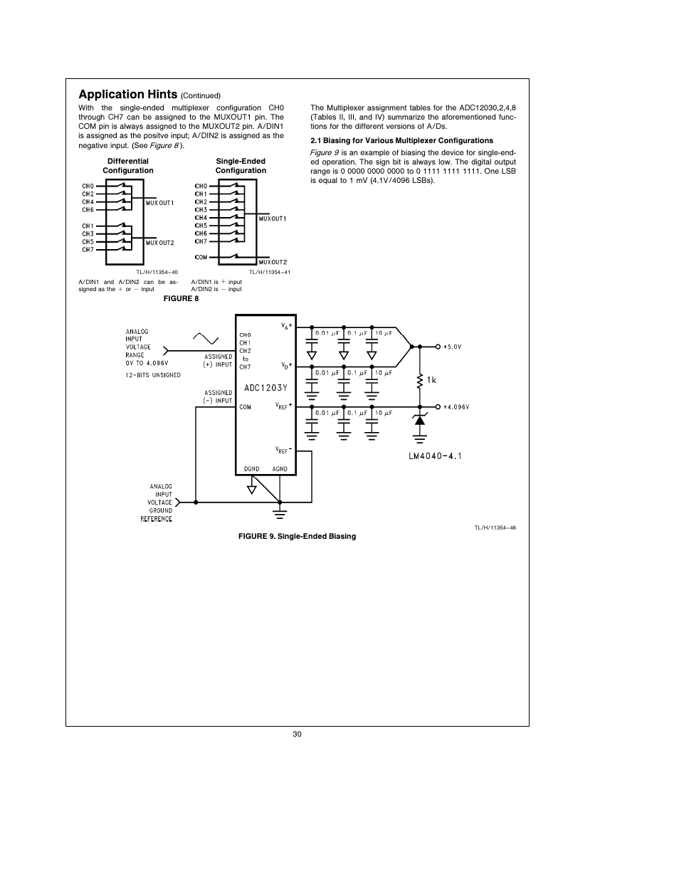 Application hints | Rainbow Electronics ADC12038 User Manual | Page 30 / 42