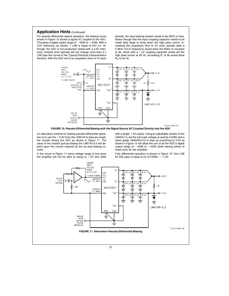Application hints | Rainbow Electronics ADC12038 User Manual | Page 31 / 42