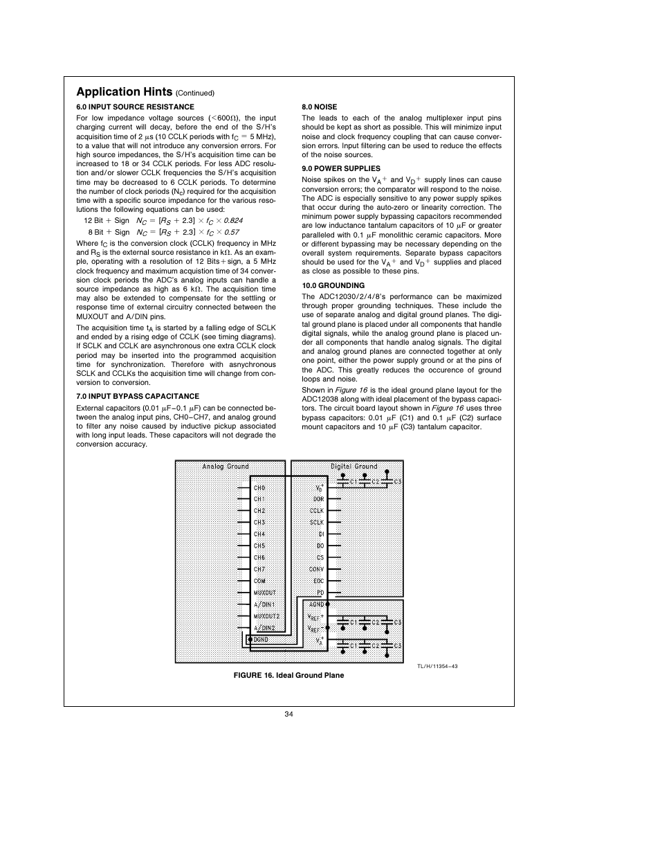 Application hints | Rainbow Electronics ADC12038 User Manual | Page 34 / 42