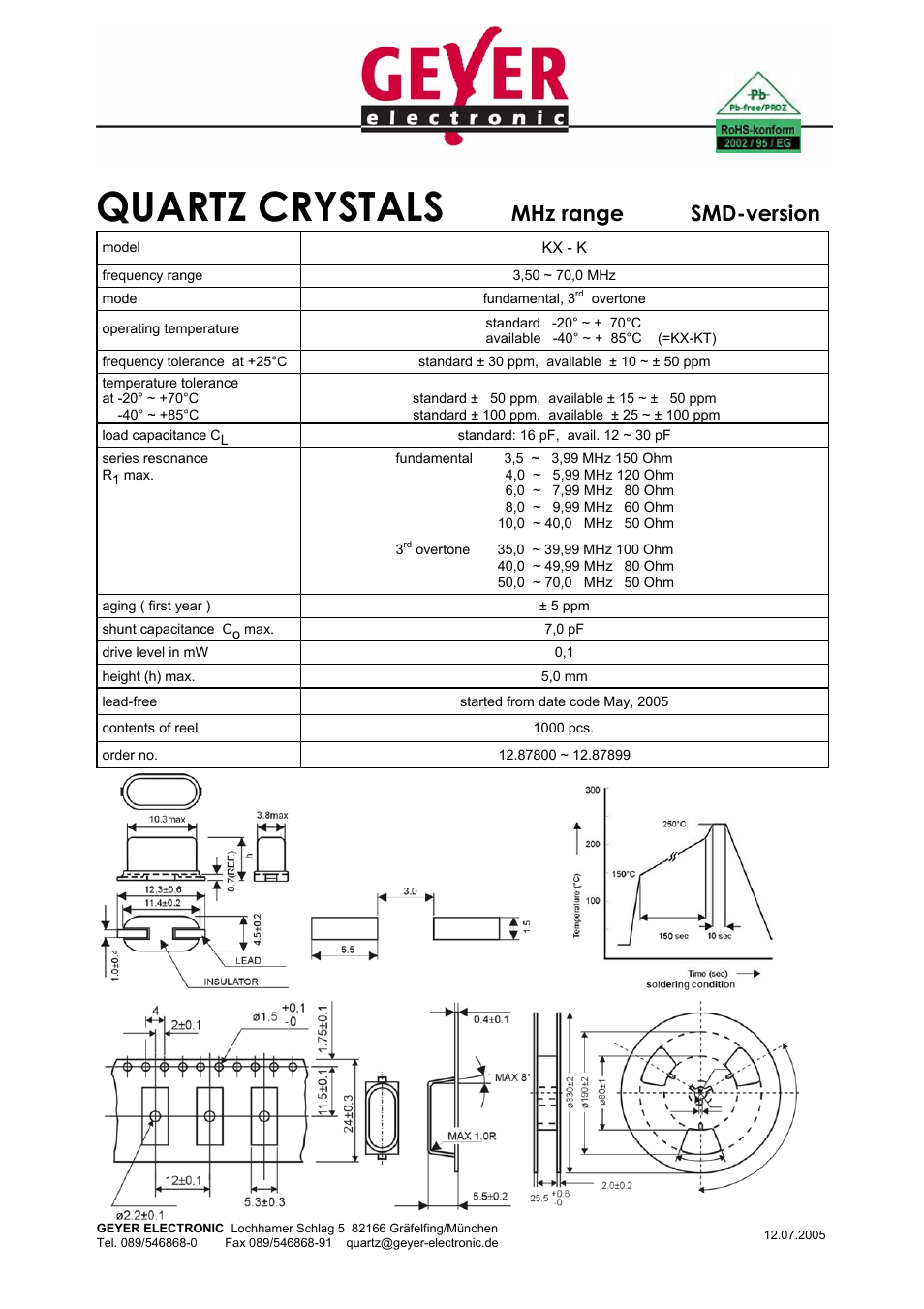 Rainbow Electronics KX-К User Manual | 1 page