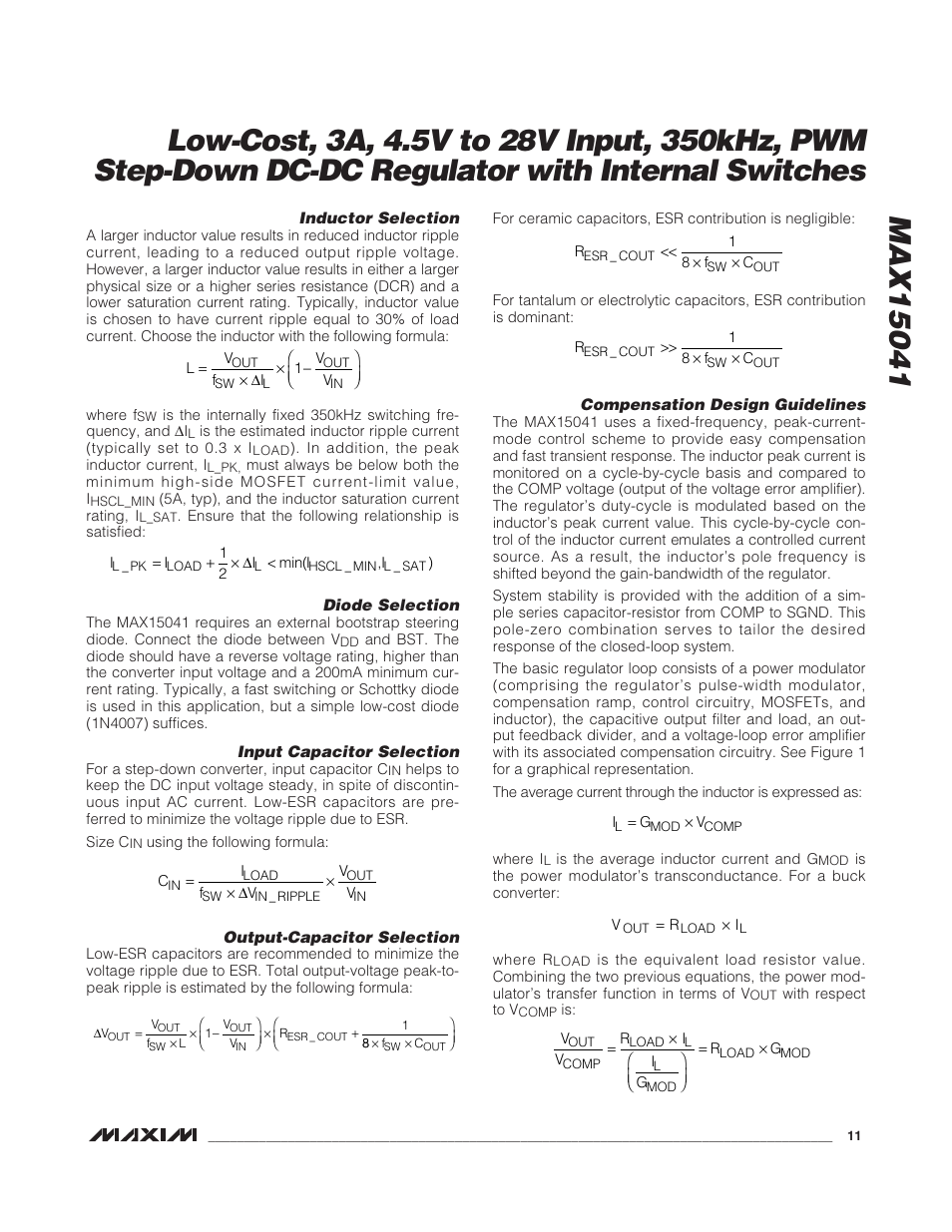 Rainbow Electronics MAX15041 User Manual | Page 11 / 16