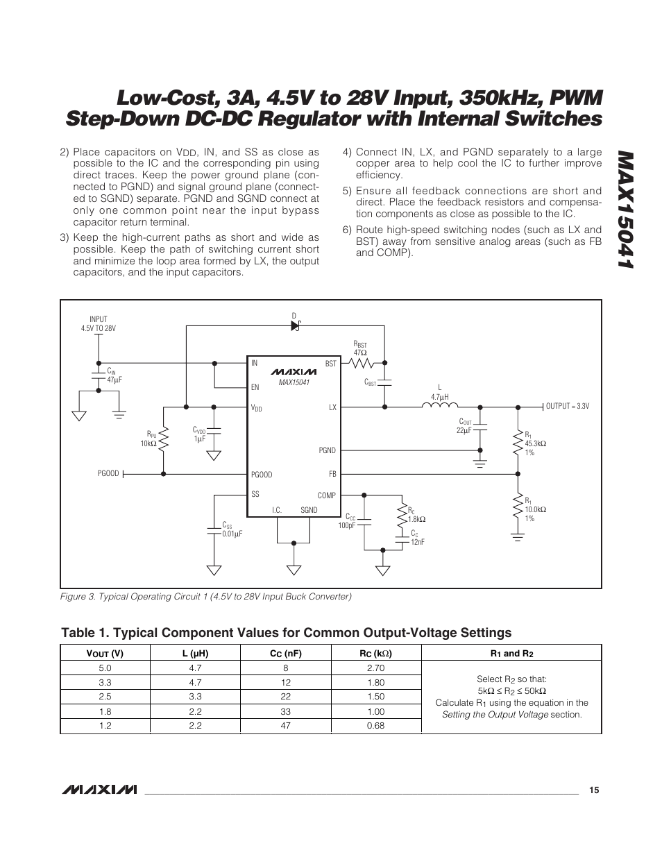 Rainbow Electronics MAX15041 User Manual | Page 15 / 16
