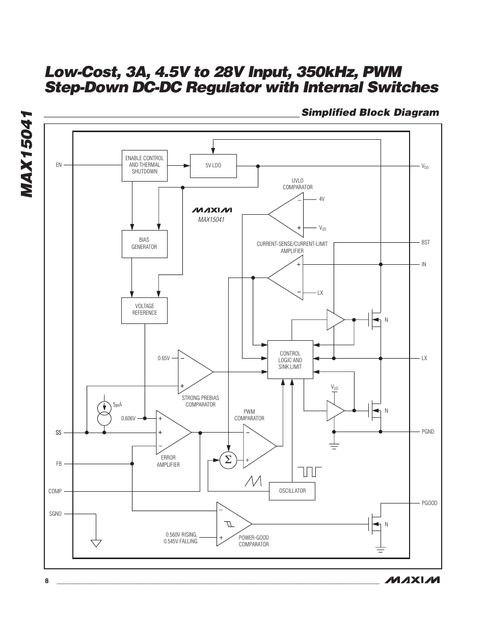 Simplified block diagram | Rainbow Electronics MAX15041 User Manual | Page 8 / 16