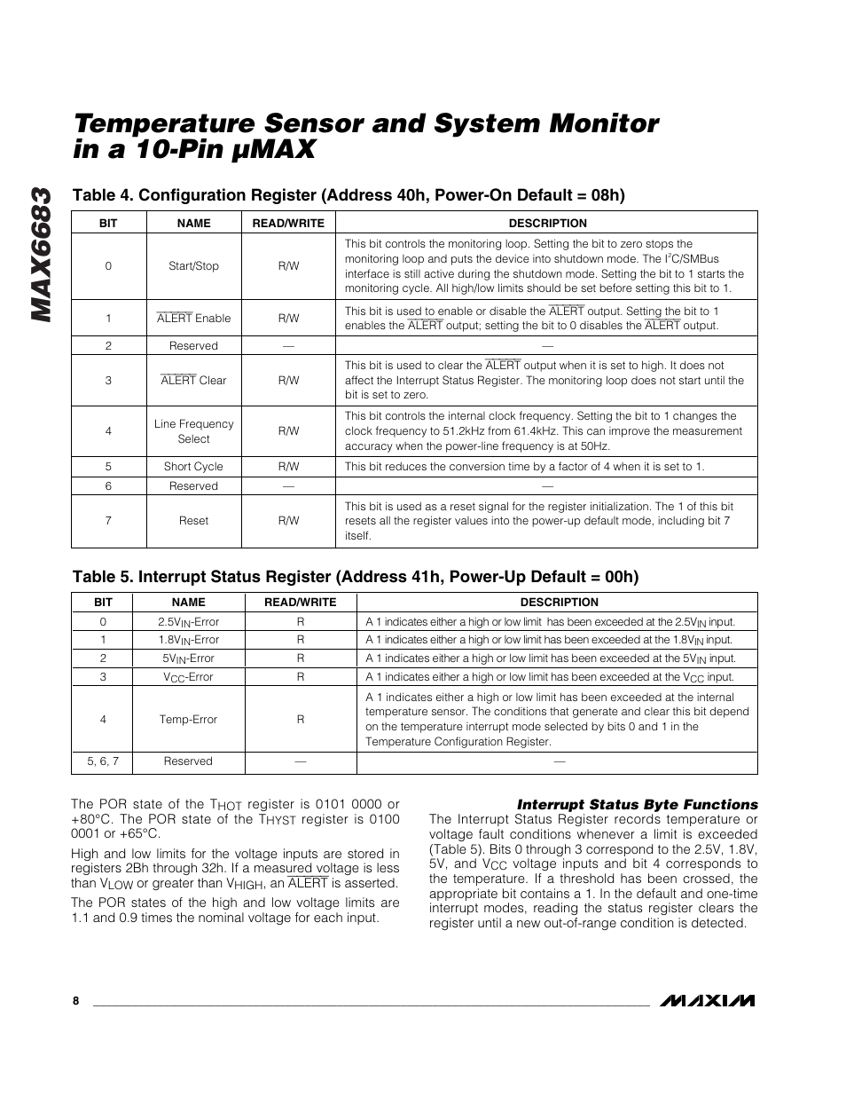 Max6683 | Rainbow Electronics MAX6683 User Manual | Page 8 / 14