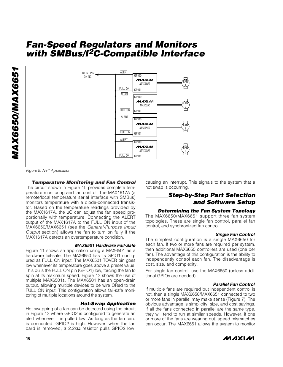 C-compatible interface, Step-by-step part selection and software setup | Rainbow Electronics MAX6651 User Manual | Page 16 / 25
