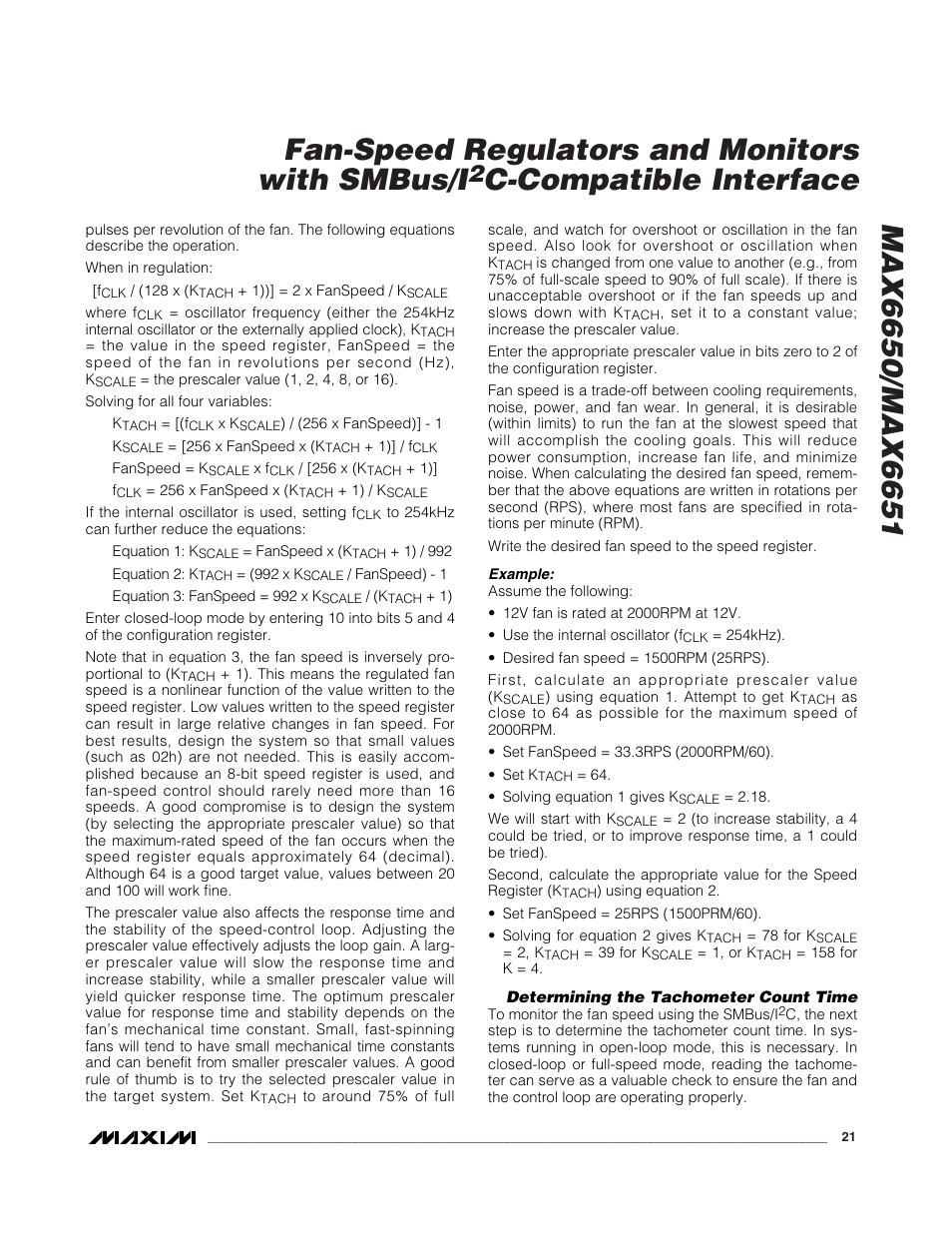 C-compatible interface | Rainbow Electronics MAX6651 User Manual | Page 21 / 25