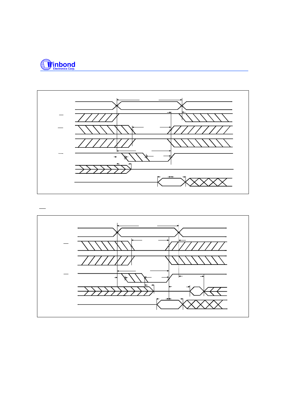 Write cycle 1, Write cycle 2, Oe = v | Fixed) | Rainbow Electronics W24100 User Manual | Page 6 / 11