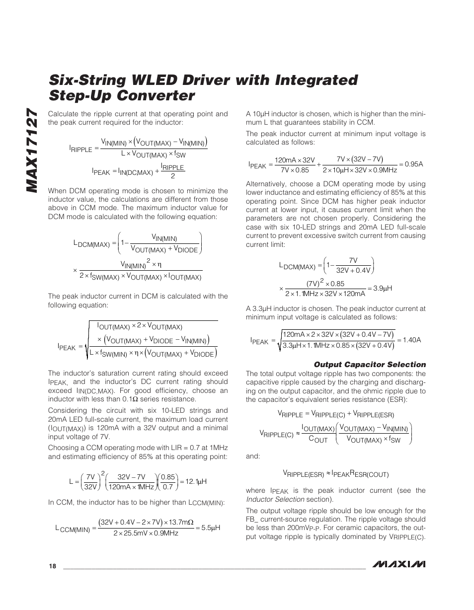 Rainbow Electronics MAX17127 User Manual | Page 18 / 22